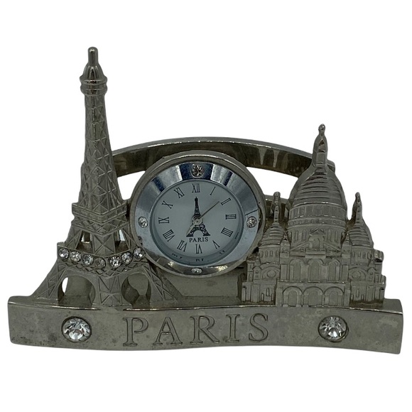 Vintage Other - Vintage Paris Silver Stainless Steel Clock Stand